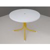 Postmodern Memphis style Italian Garden chairs table by EMU, 1980s