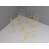 Postmodern Memphis style Italian Garden chairs table by EMU, 1980s