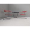 Tubular Steel H-128 chairs and H-13 table by Jindrich Halabala