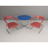 Tubular Steel H-128 chairs and H-13 table by Jindrich Halabala
