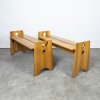 Solid pine bench by Gilbert Marklund for Furusnickarn AB