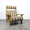 Solid pine Scandinavian armchair