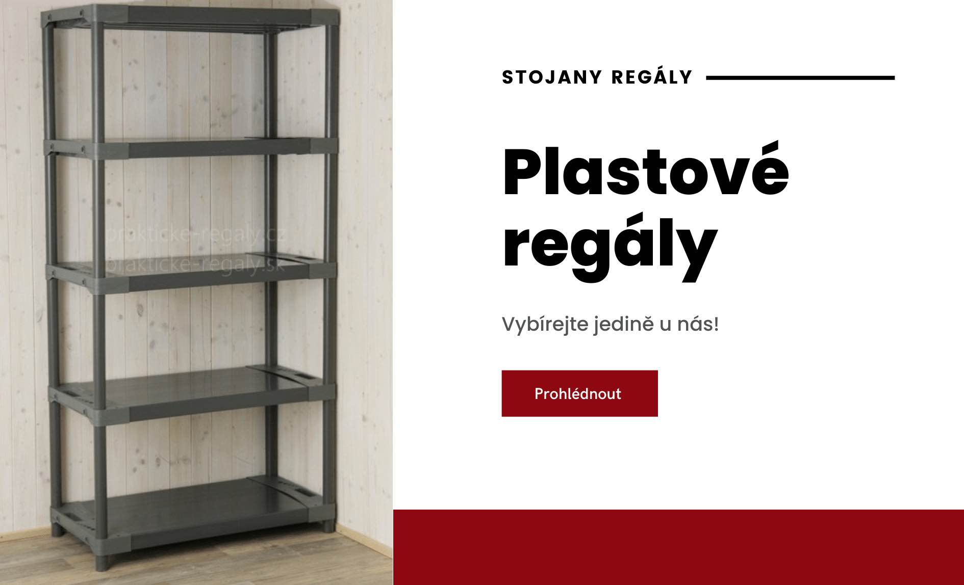 plastové regály