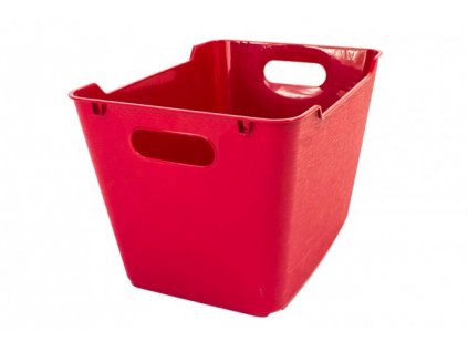 Plastový box LOFT 6 l, tmavě červený, 29,5x19x15 cm 01