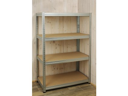 Kovový regál Helios, 4 police 01