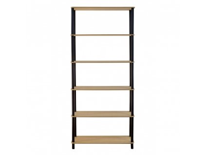 Regál kombinovaný Dedal, 6 polic, 175x80x33 cm 02