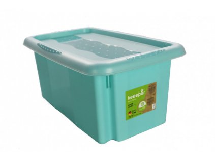 Plastový box Colours, 7 l, modrý s víkem 01