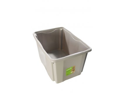 Plastový box Colours, 45 l, šedý