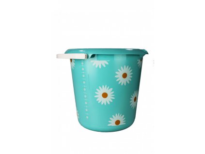 Plastový kbelík Fashion Kopretina, 30x28 cm, objem 10l 01
