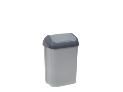 Odpadkový koš Swing Bin 10 l, stříbrný