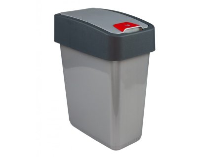 Odpadkový koš Magne 10 l, stříbrný 01