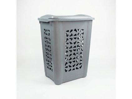 Koš na prádlo 60L šedý