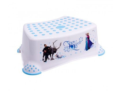 Dětský taburet v bílé barvě s motivem Frozen