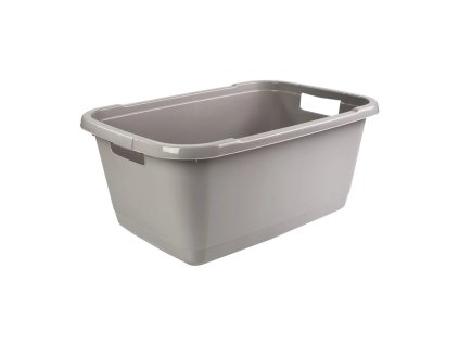 Koš na prádlo 52L šedý plný