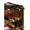 Regál na víno, na 24 lahví, odstín Lazur palisandr, 62x63x25 cm 03
