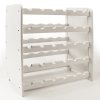 Regál na víno, na 30 lahví, odstín Lazur bílý, 65x63x27 cm 01
