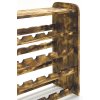 Regál na víno, na 24 lahví, odstín Rustikal, 62x63x25 cm 02