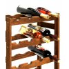 Regál na víno, na 20 lahví, Lazur palisandr, 70 x 44 x 25 cm 04