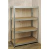 Kovový regál Helios, 4 police 01