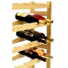 Regál na víno, na 30 lahví, Natur, 86x53x25 cm 03