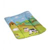 Dětská přebalovací podložka ve světle zelené barvě s motivem Funny Farm 01