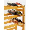 Regál na víno, na 30 lahví, Lazur mahagon, 86x53x25 cm 03