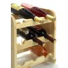 Stojan na víno, na 9 lahví, odstín Natur, 38x33x27 cm 04
