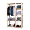 Dřevěný šatní regál 1