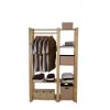 Šatníkový regál s policemi B 04