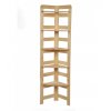 Dřevěný regál, 5 polic, 159,2x34,4x34,4 cm 02