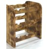 Regál na víno, na 9 lahví,odstín Rustikal, 38x33x27 cm 02
