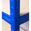 Kovový regál Saturn, 6 polic, 275 kg, modrý 04