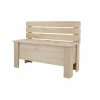 Dřevěná lavice s úložným prostorem 01