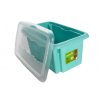 Plastový box Colours, 7 l, modrý s víkem 02