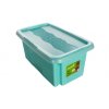 Plastový box Colours, 7 l, modrý s víkem 03