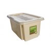 Plastový box Colours, 7 l, krémový s víkem 01
