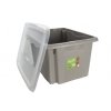 Plastový box Colours, 24 l, šedý s víkem 02