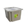 Plastový box Colours, 24 l, šedý s víkem 01