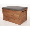 DŘEVĚNÁ ÚLOŽNÁ TRUHLA S POLSTROVÁNÍM, PALISANDR 190L, 51x81x52 cm 02