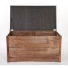 DŘEVĚNÁ ÚLOŽNÁ TRUHLA S POLSTROVÁNÍM, PALISANDR 190L, 51x81x52 cm 01