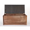 DŘEVĚNÁ ÚLOŽNÁ TRUHLA S POLSTROVÁNÍM, PALISANDR 270L, 51x115x52 cm 03