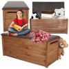 DŘEVĚNÁ ÚLOŽNÁ TRUHLA S POLSTROVÁNÍM, PALISANDR 270L, 51x115x52 cm 05