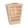 Vysoký koš na prádlo 45 l, krémový 01