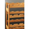 Regál na víno, na 16 lahví, Lazur kaštan, 54x44x25 cm 02
