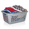 Koš na prádlo 52L šedý děrovaný5