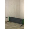 Plastový regál Jupiter se 6 policemi, šedozelený, 222x150x46 cm 04