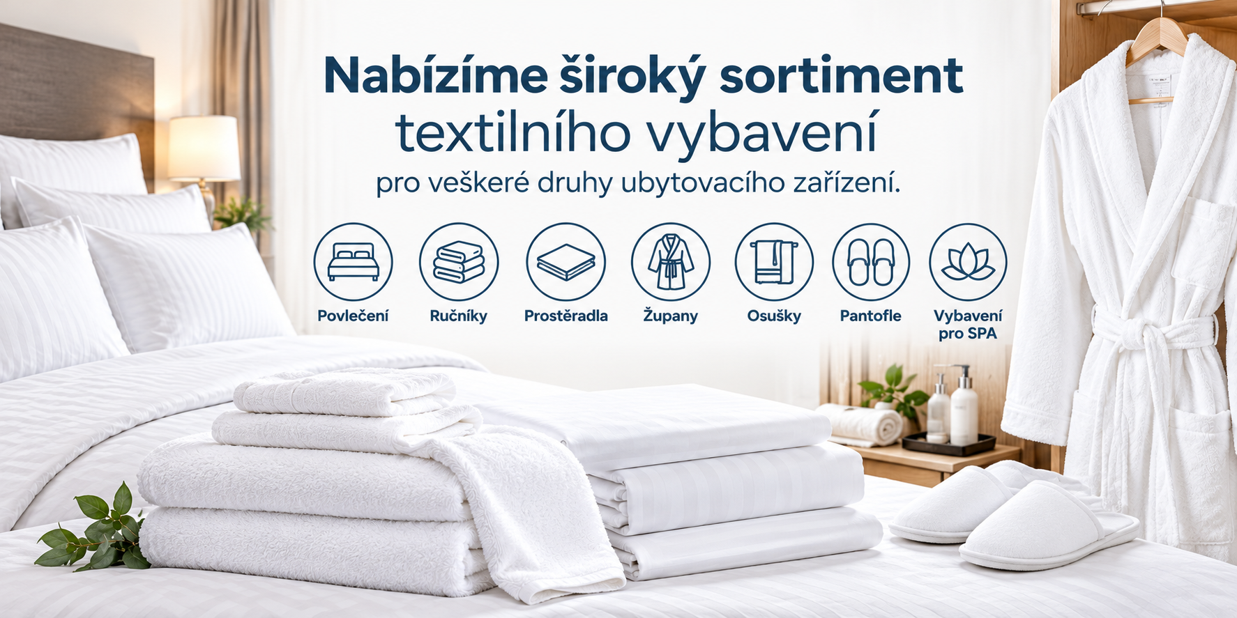 Hotelové textilní vybavení