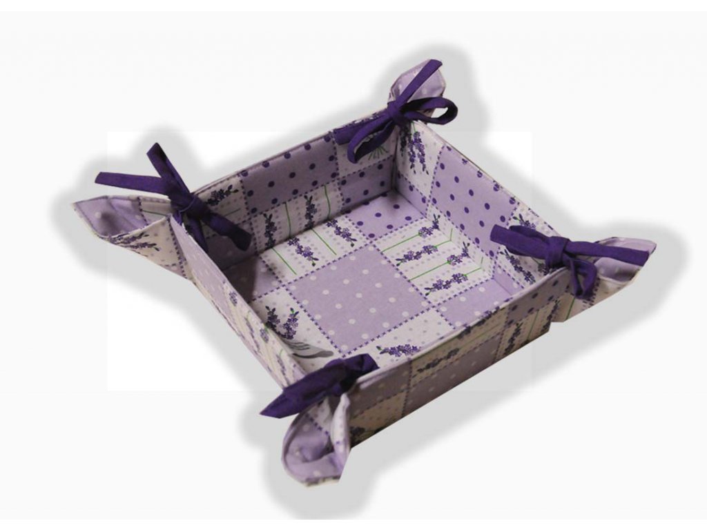 Košík na pečivo 34/34 cm - Levandule