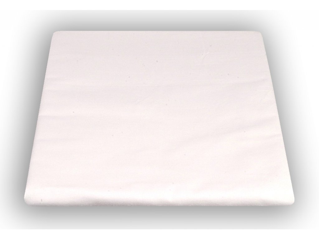 Bílé bavlněné prostěradlo 150/220 cm 150 g/m2 358 | Praktik Home