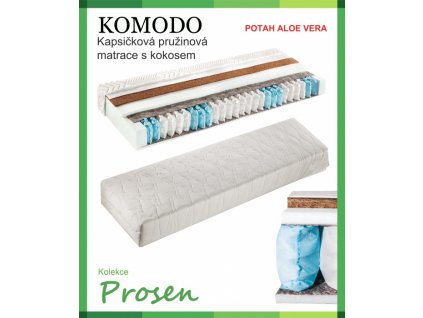 zdravotni matrace pruzinova komodo potah aloe vera original